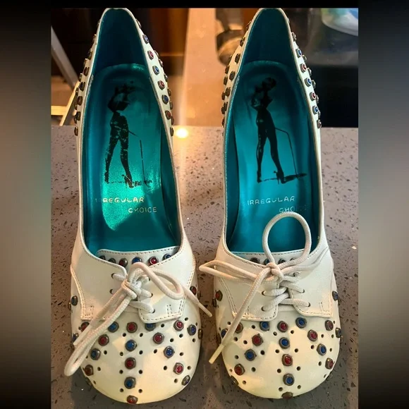 Irregular Choice Vintage Elvis Inspired Women’s Leather Heels - Picture 1 of 8